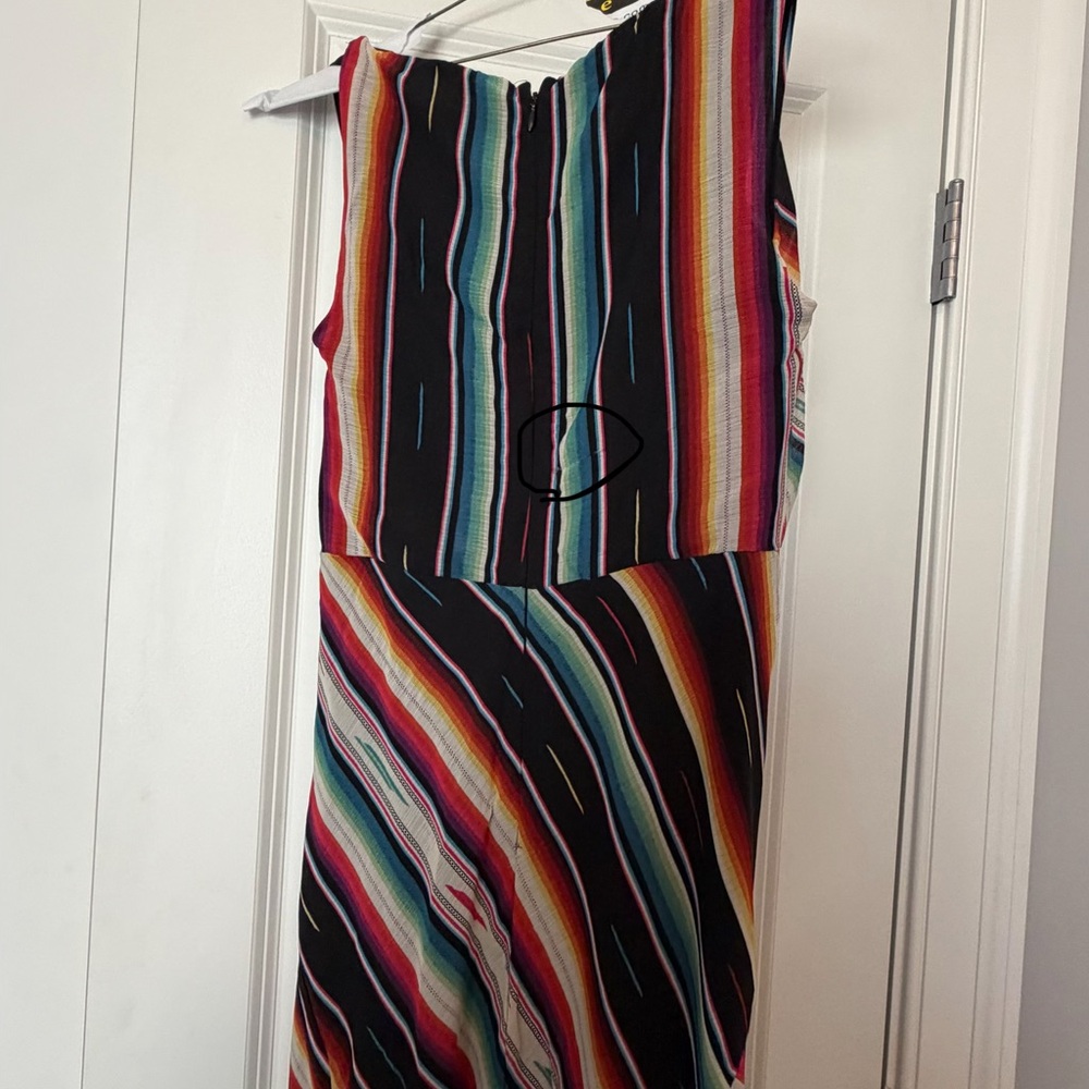 Ralph Lauren Colorful Striped Midi Dress